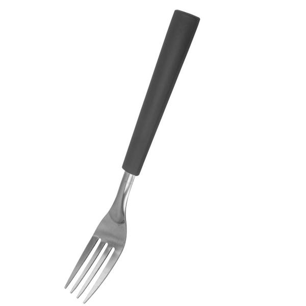 Faqueiro Inox Garfo Cabo Preto Talher Luxo Fortaleza 12Un - PRATICASA Imagem de Faqueiro Inox Garfo Cabo Preto Talher Luxo Fortaleza 12Un
