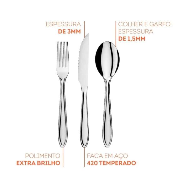 Imagem de Faqueiro Lyon 24Pcs Brinox