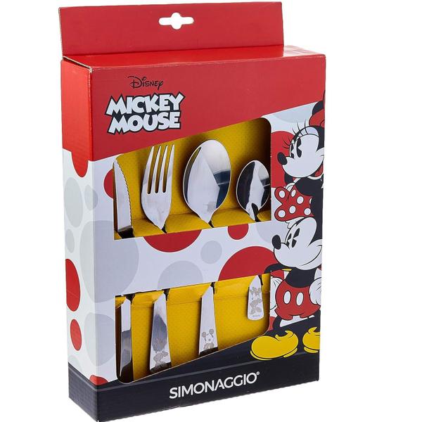 Imagem de Faqueiro Mickey Minnie - 24 peças - Inox - Disney