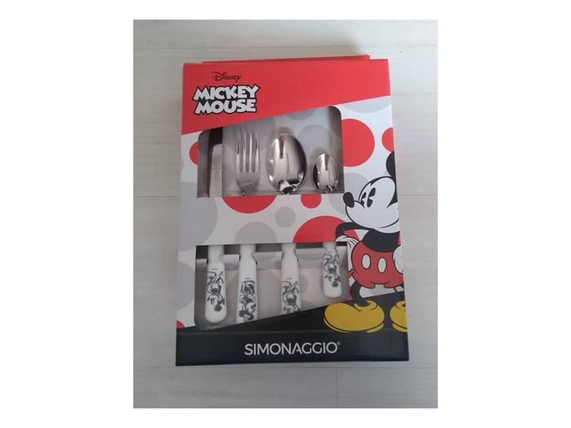 Imagem de Faqueiro Simonaggio Disney Minnie E Mickey - Branco 24 Peças