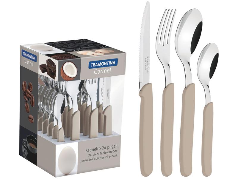 Faqueiro Tramontina Inox Carmel 24 Peças Faqueiro Tramontina Inox Carmel 24 Peças