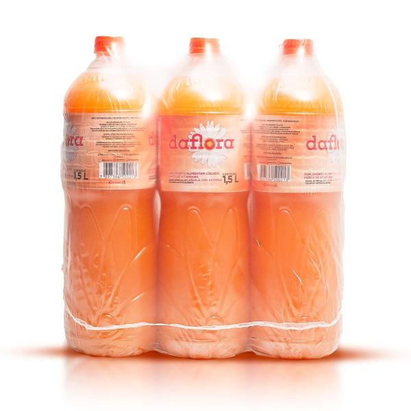 Imagem de Fardo de Suco Sabor Laranja com Acerola Daflora Garrafa Pet 1500ml 6 unidades