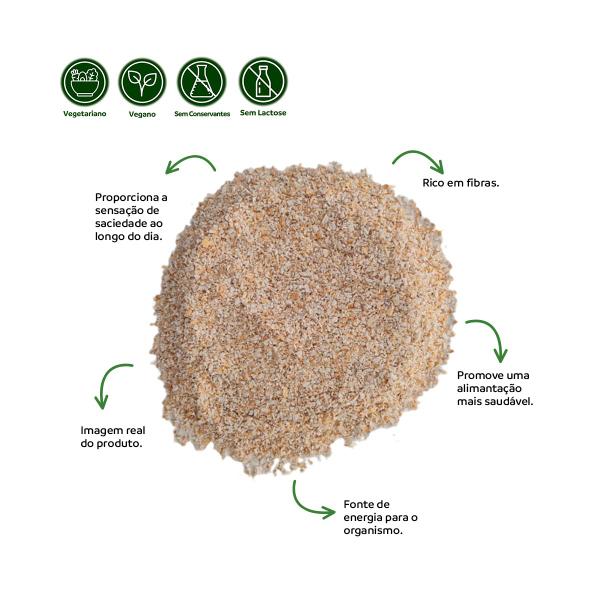 Farelo de Aveia Integral 100% Natural Qualidade Premium 200g - Grupo Rocha Saúde Imagem de Farelo de Aveia Integral 100% Natural Qualidade Premium 200g