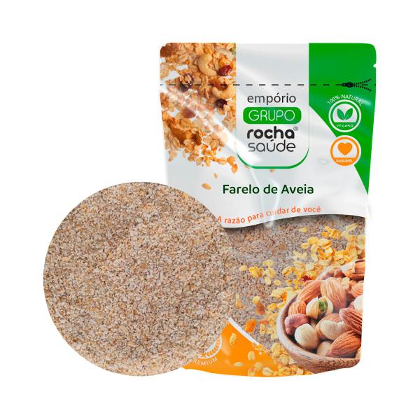 Farelo de Aveia Integral 100% Natural Qualidade Premium 200g - Grupo Rocha Saúde Imagem de Farelo de Aveia Integral 100% Natural Qualidade Premium 200g