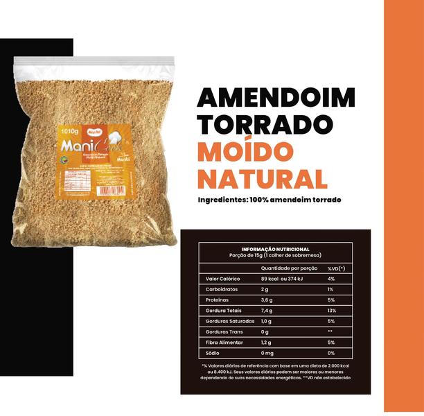 Farinha De Amendoim Torrado Moído Natural Pura 10kg - MANIBI Imagem de Farinha De Amendoim Torrado Moído Natural Pura 10kg