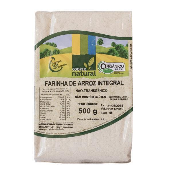 Imagem de Farinha de Arroz Integral Orgânica 500g - Sem Glúten