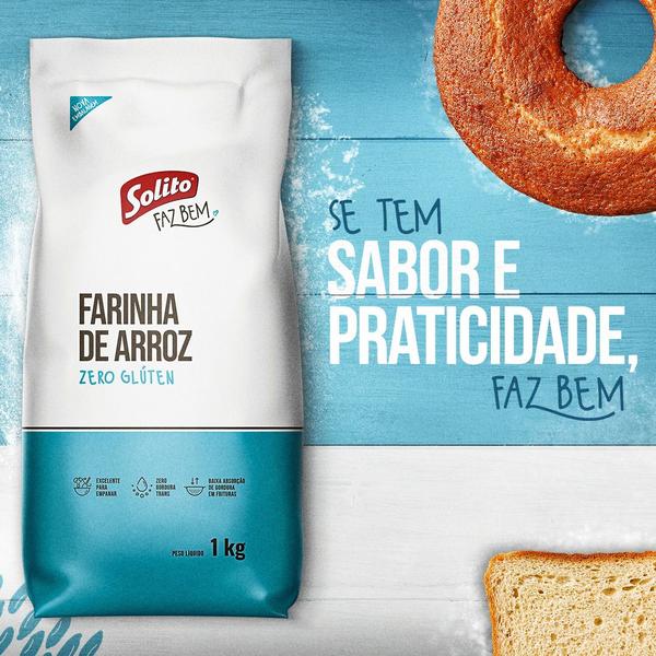 Imagem de FARINHA DE ARROZ SOLITO 4Kg (Kit 4 Pacotes 1Kg)