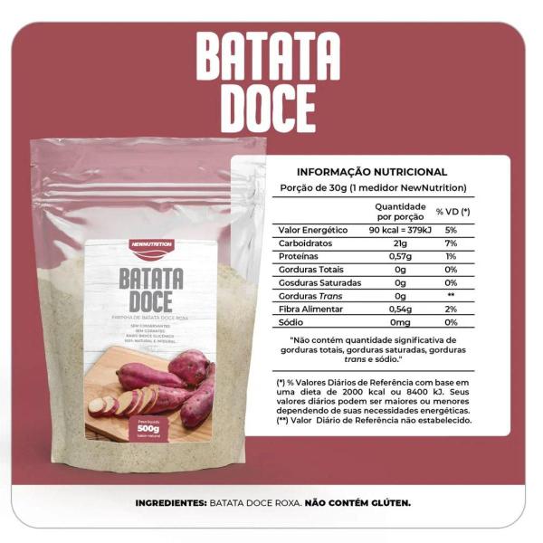 Imagem de Farinha de Batata Doce 500g New Nutrition