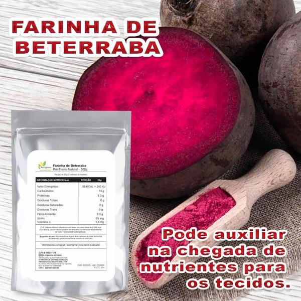 Imagem de Farinha De Beterraba Desidratada Pré Treino Natural 1Kg