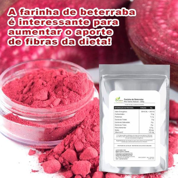 Imagem de Farinha De Beterraba Desidratada Pré Treino Natural 500G