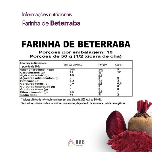 Imagem de Farinha de Beterraba em Pó 500g