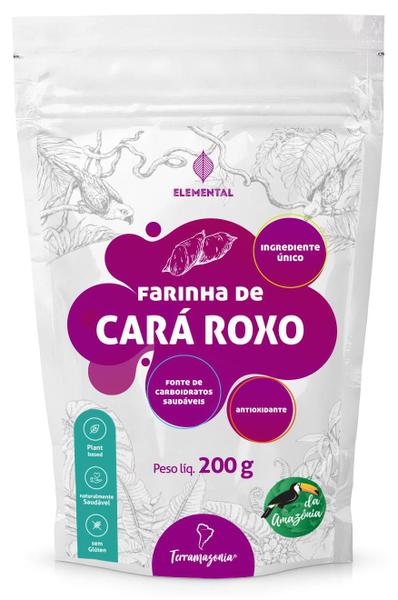 Farinha de Cará Roxo 200g - Terramazonia Superplants Imagem de Farinha de Cará Roxo 200g