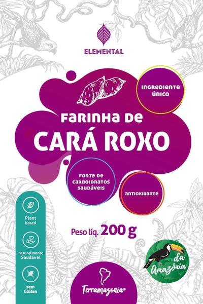 Farinha De Cará Roxo Terria 200G - Terramazonia Superplants Imagem de Farinha De Cará Roxo Terria 200G