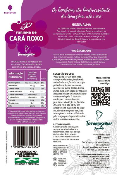 Farinha De Cará Roxo Terria 200G - Terramazonia Superplants Imagem de Farinha De Cará Roxo Terria 200G