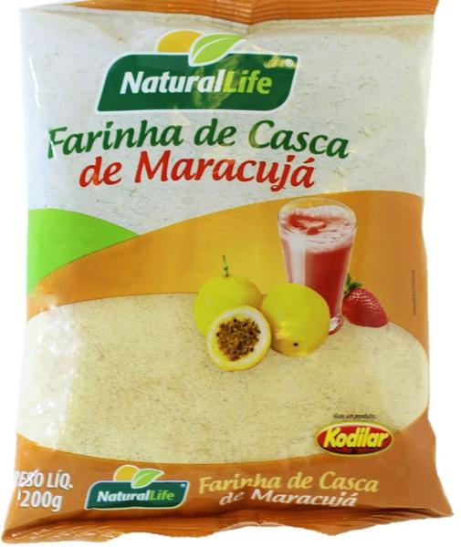 Imagem de Farinha De Casca De Maracujá 200g - Natural Life Kodilar