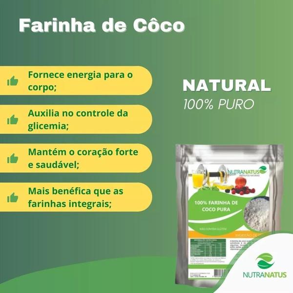 Imagem de Farinha de Coco Pura e 100% Natural 1kg 