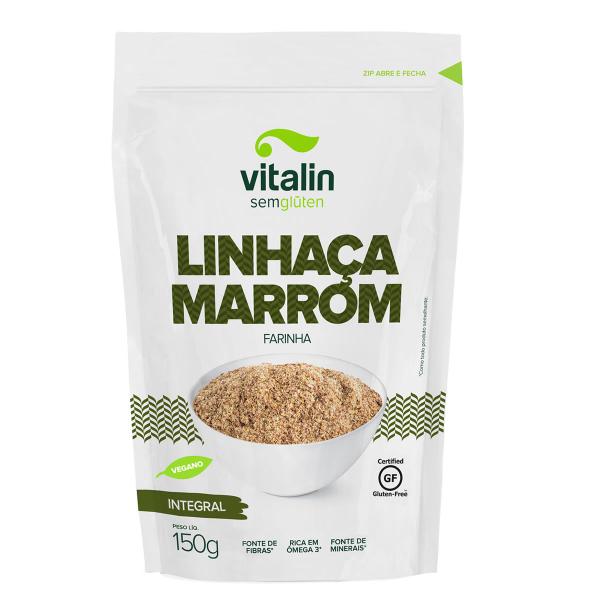 Farinha de Linhaça Marrom Integral 150g - Vitalin Imagem de Farinha de Linhaça Marrom Integral 150g - Vitalin