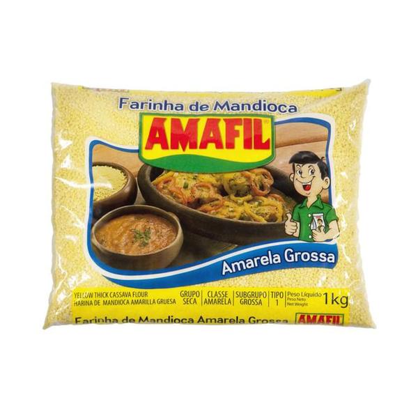 Imagem de Farinha de Mandioca Ouro Grossa Amafil 1kg