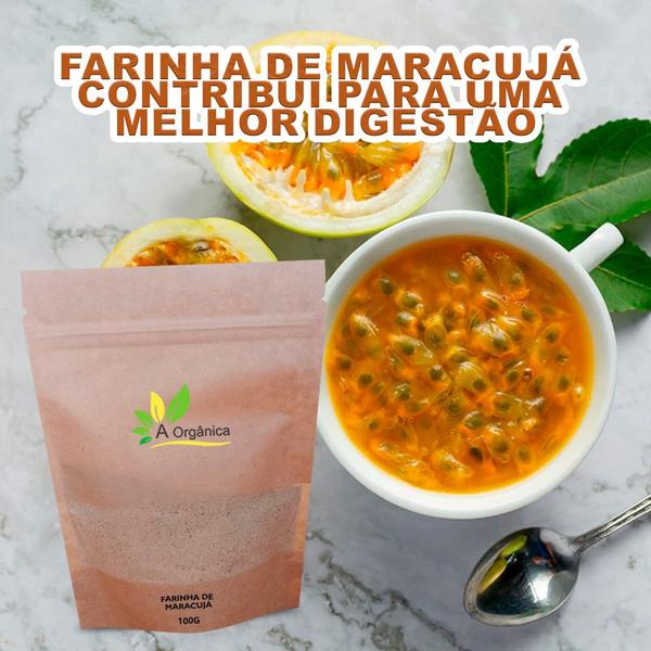 Imagem de Farinha de Maracujá À Orgânica 100g  Rico em Fibras