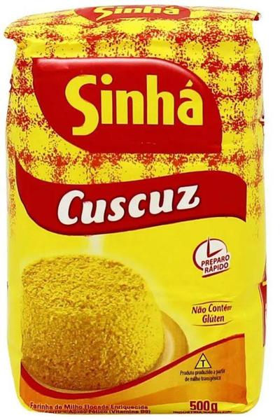 Imagem de Farinha De Milho Flocada Cuscuz Sinha 500g