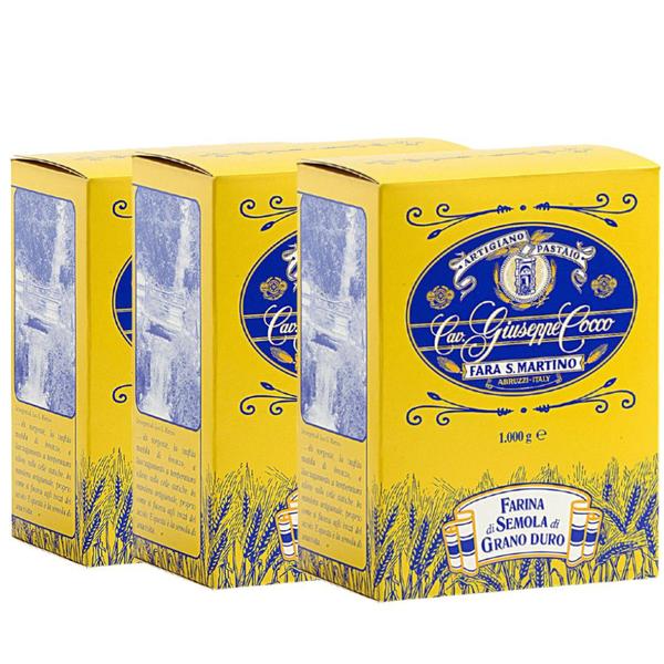 Farinha de Sêmola grano duro G COCCO 1 kg (3 Pacotes) - Giuseppe Cocco Imagem de Farinha de Sêmola grano duro G COCCO 1 kg (3 Pacotes)