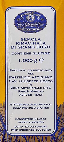 Farinha de Sêmola grano duro G COCCO 1 kg (3 Pacotes) - Giuseppe Cocco Imagem de Farinha de Sêmola grano duro G COCCO 1 kg (3 Pacotes)