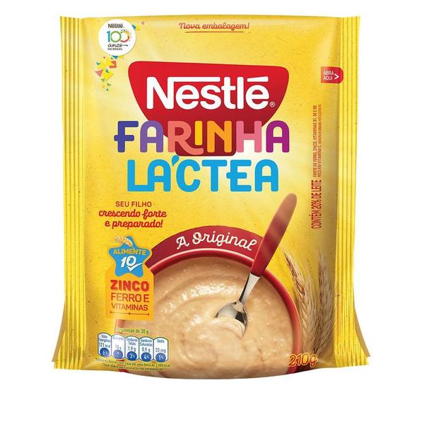 Farinha Láctea Nestlé Tradicional Sachê 210g Imagem de Farinha Láctea Nestlé Tradicional Sachê 210g