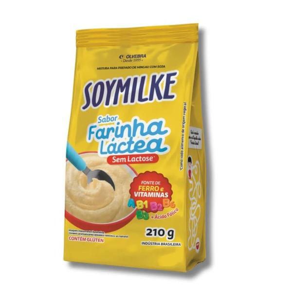 Imagem de Farinha Láctea Soymilke Olvebra - 3 unidades de 210g