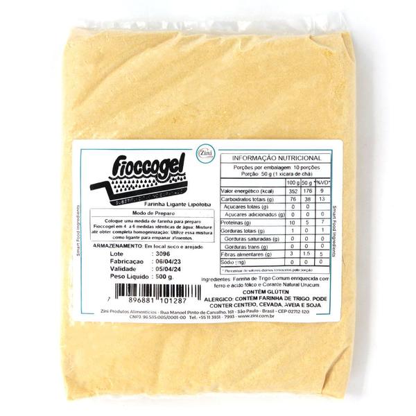 Farinha Ligante Fioccogel Zini 500g Imagem de Farinha Ligante Fioccogel Zini 500g