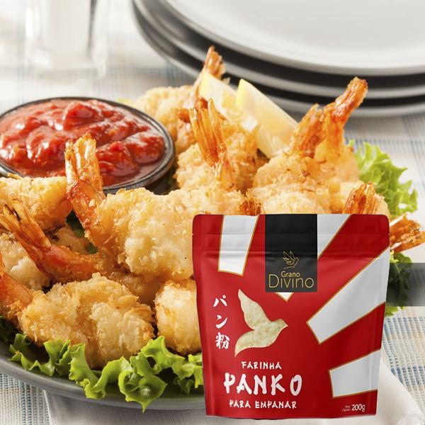Farinha Panko Para Empanar Grano Divino 200g Imagem de Farinha Panko Para Empanar Grano Divino 200g