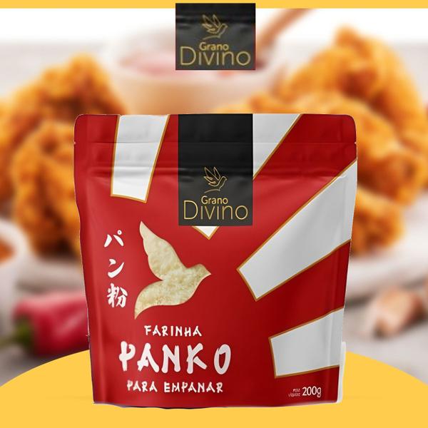 Farinha Panko Para Empanar Grano Divino 200g Imagem de Farinha Panko Para Empanar Grano Divino 200g