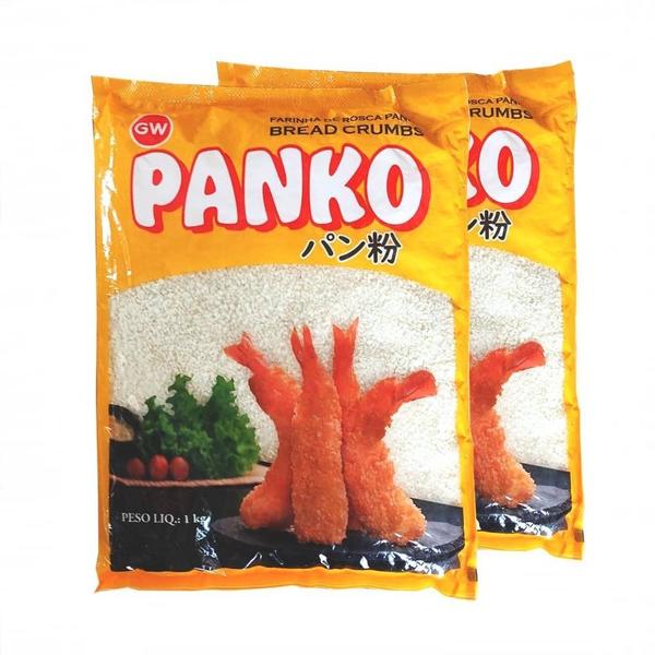 Imagem de Farinha para empanar Panko Bread Crumbs 1kg- GW (Kit com 2)