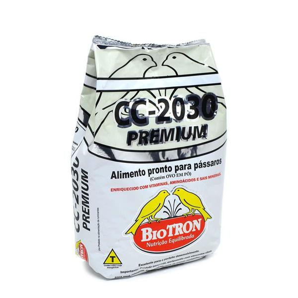 Farinhada CC 2030 Premium 1kg Biotron Neutra Sem Pigmento Canário Curió Pixarro Coleiro Calopsita Imagem de Farinhada CC 2030 Premium 1kg Biotron Neutra Sem Pigmento Canário Curió Pixarro Coleiro Calopsita