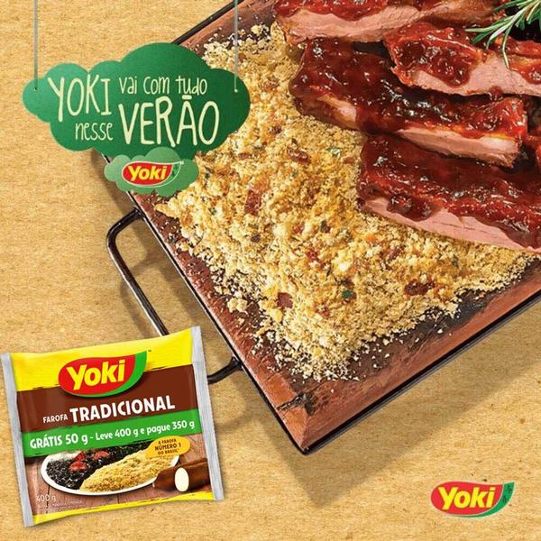 Imagem de Farofa de Mandioca Temperada Tradicional Yoki 400g