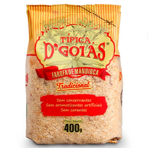 Imagem de Farofa De Mandioca Tradicional D'Goiás 400G (6 Pacotes)