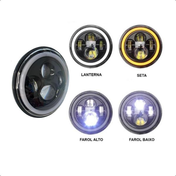 Imagem de Farol Angel Eyes Defender Led Troller Fusc Komb Constellatio