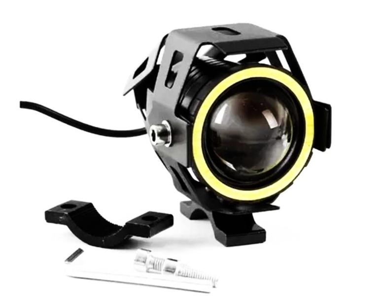 Imagem de Farol aux led mini olho boi mn-u7cd kit com duas unidades- cod: loja (6627)