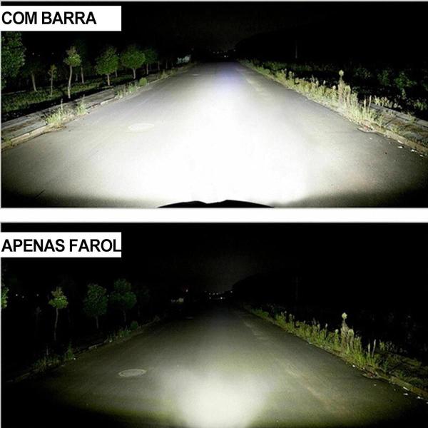 Imagem de Farol Auxiliar Barra De LED 288W Luz Enfeite Camionete Carro Parachoque