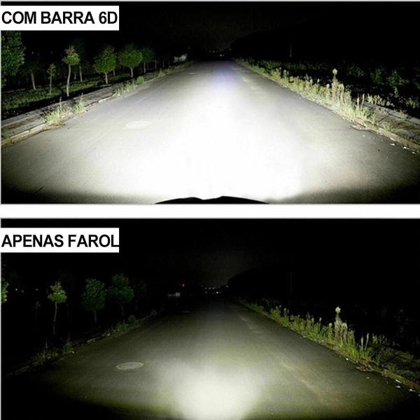 Imagem de Farol Auxiliar Barra De LED 54W Luz Enfeite Camionete Carro Parachoque