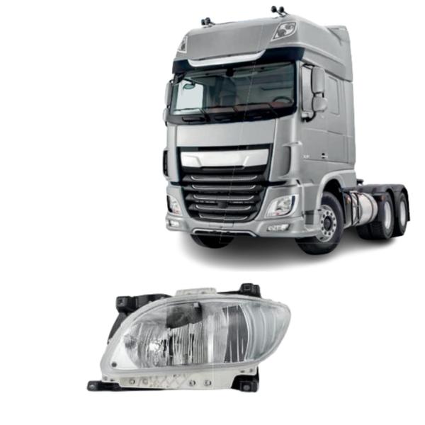 Imagem de Farol Auxiliar Caminhão Daf X F/cf 2020 2021 2022 2023 Lado Direito