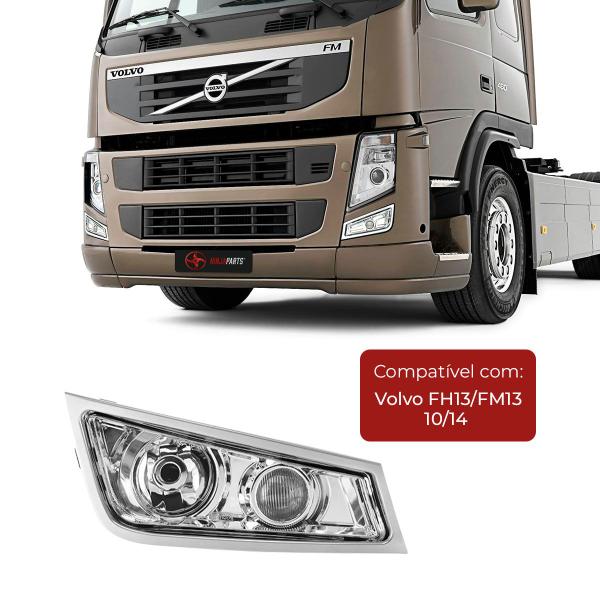 Imagem de Farol Auxiliar Caminhão Volvo Fh13 2010 11 12 13 14 Duplo