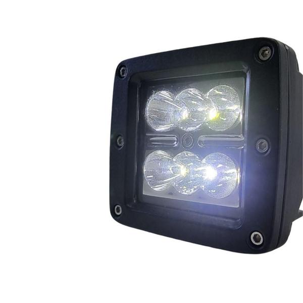 Imagem de Farol Auxiliar De Led 6 Leds Retangular 18W Import Und