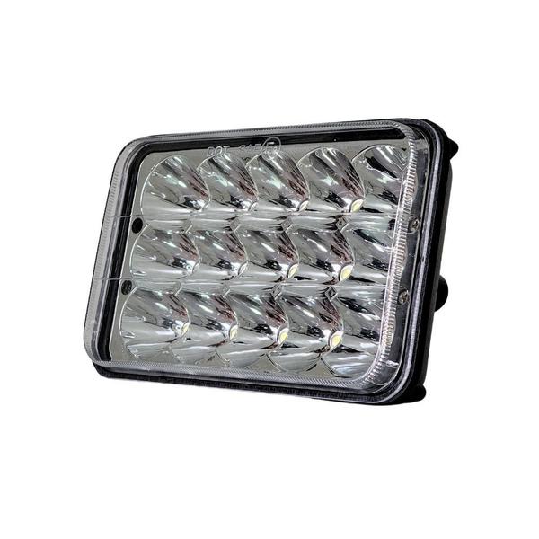 Imagem de Farol Auxiliar De Led Retangular 10X17 Cm 15 Leds 45W