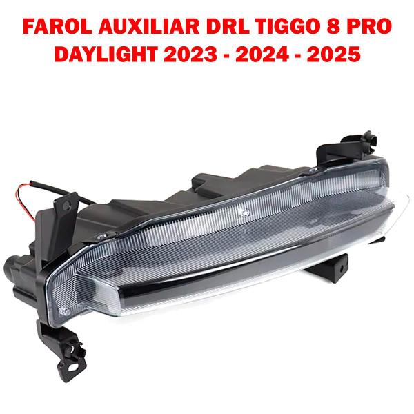 Imagem de Farol auxiliar drl tiggo 8 pro 2023 2024 2025 milha daylight