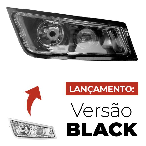 Imagem de Farol Auxiliar Longo Alcance Volvo Fh13 Máscara Negra Ld Le