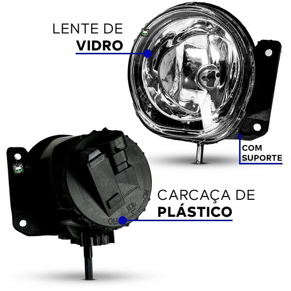 Imagem de Farol Auxiliar Milha c/ Suporte Ducato 2005 2006 2007 08 09 10 11 12 13 14 2015 2016 2017