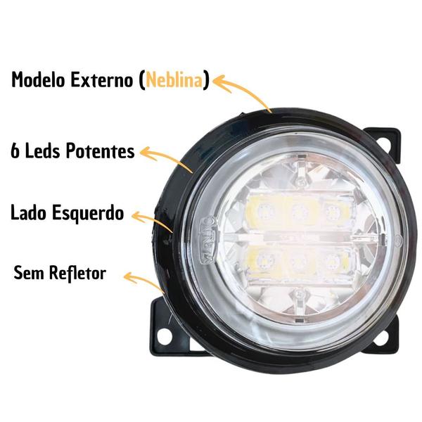 Imagem de Farol Auxiliar Milha Externo LED Compatível Scania S5 PGR LE