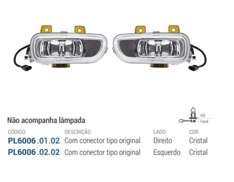 Imagem de Farol Auxiliar Milha Mb Axor 2544 1933 2644 2540 2044 Lado Esquerdo