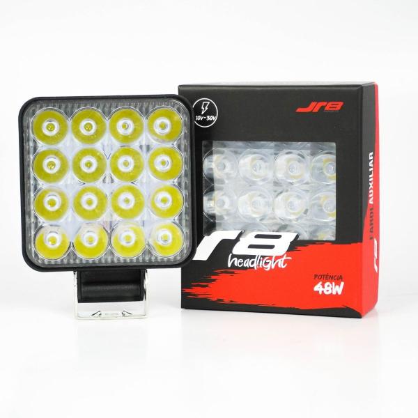 Imagem de Farol Auxiliar Mini 48W 16 LED JR8