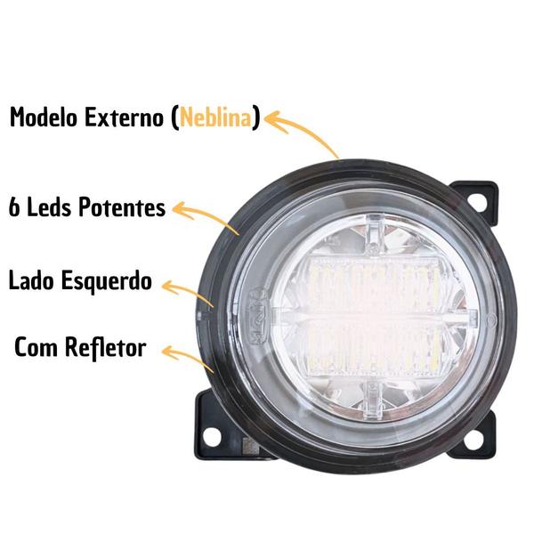 Imagem de Farol Auxiliar Neblina LED Compatível Scania Série 5 PGR LE